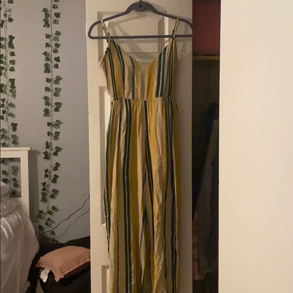 Blue Rain Pants - adorable flowy striped jumpsuit